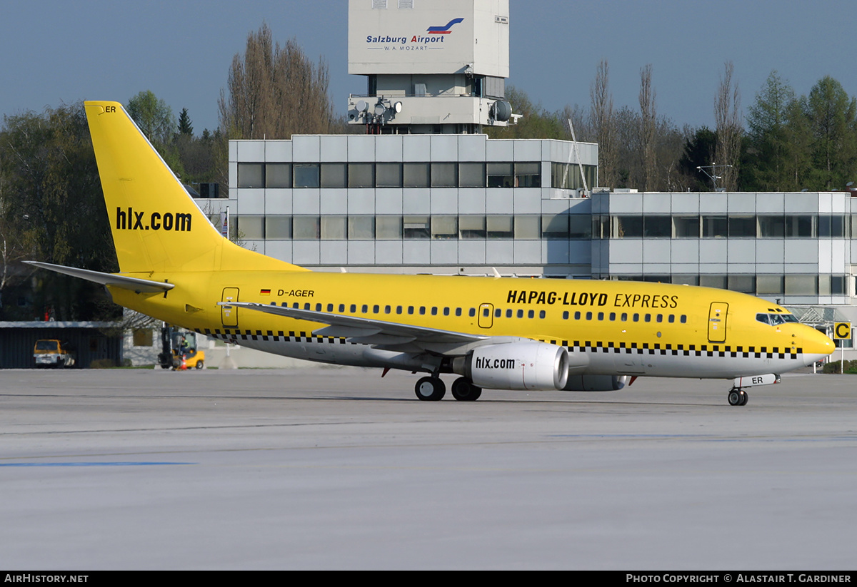 Aircraft Photo of D-AGER | Boeing 737-75B | Hapag-Lloyd Express | AirHistory.net #231211