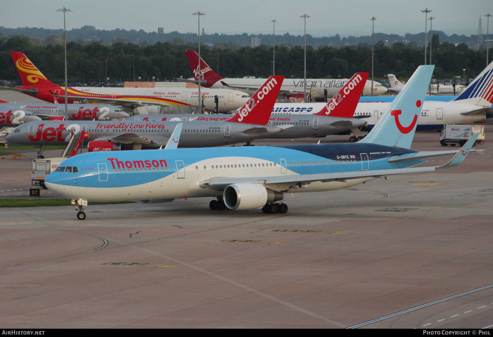 Aircraft Photo of G-OBYE | Boeing 767-304/ER | Thomson Airways | AirHistory.net #231222