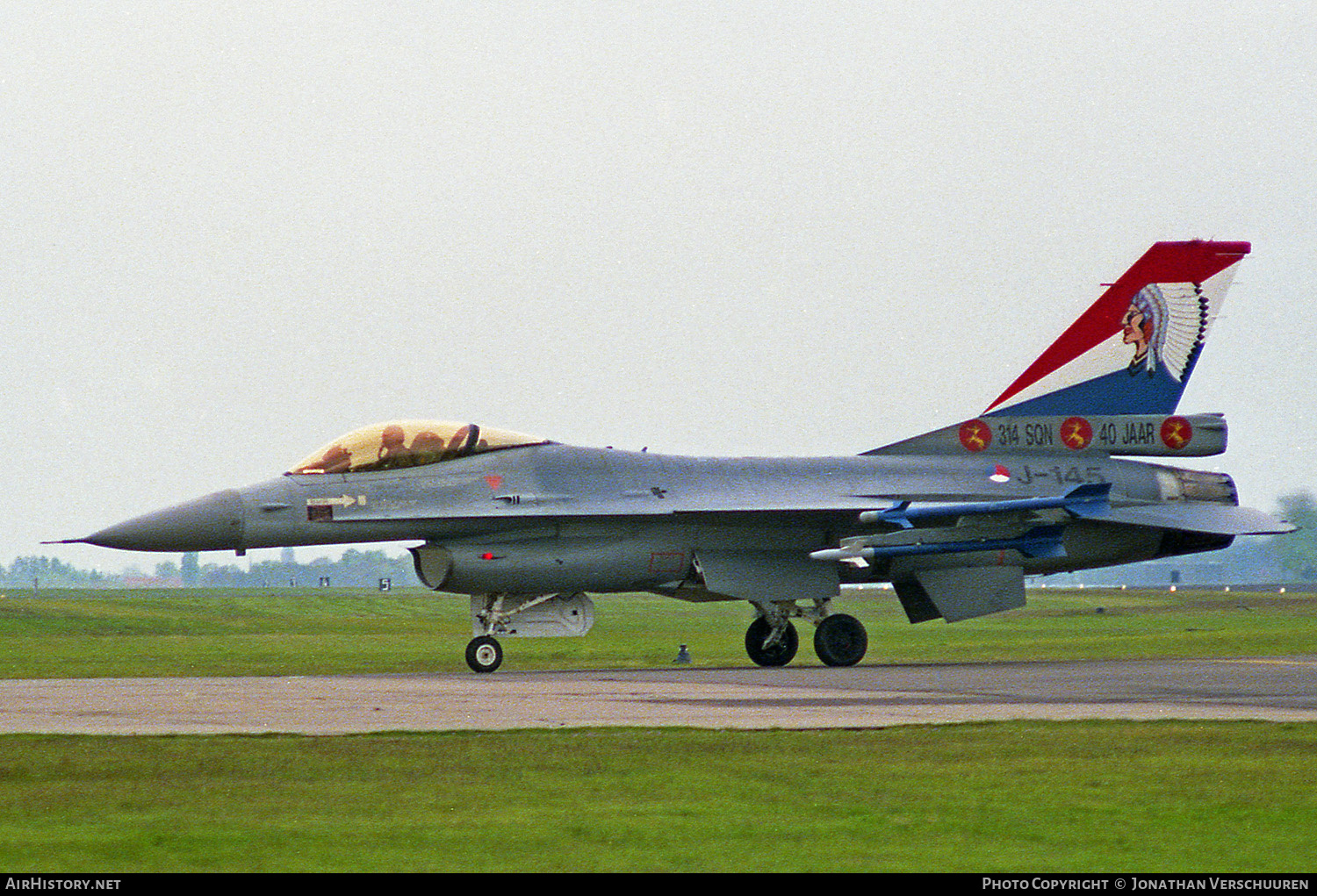 Aircraft Photo of J-145 | General Dynamics F-16A Fighting Falcon | Netherlands - Air Force | AirHistory.net #231238