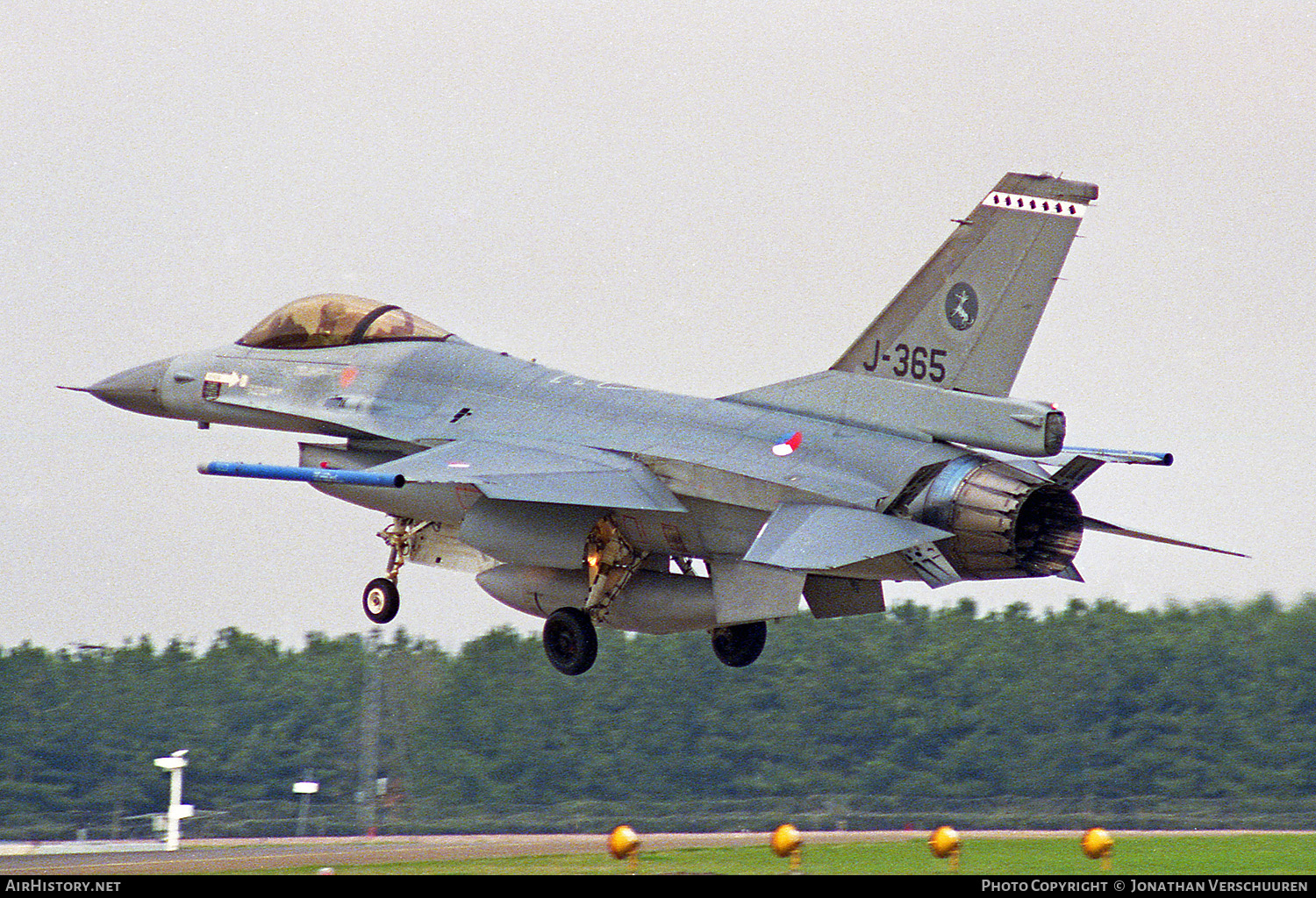 Aircraft Photo of J-365 | General Dynamics F-16A Fighting Falcon | Netherlands - Air Force | AirHistory.net #231255
