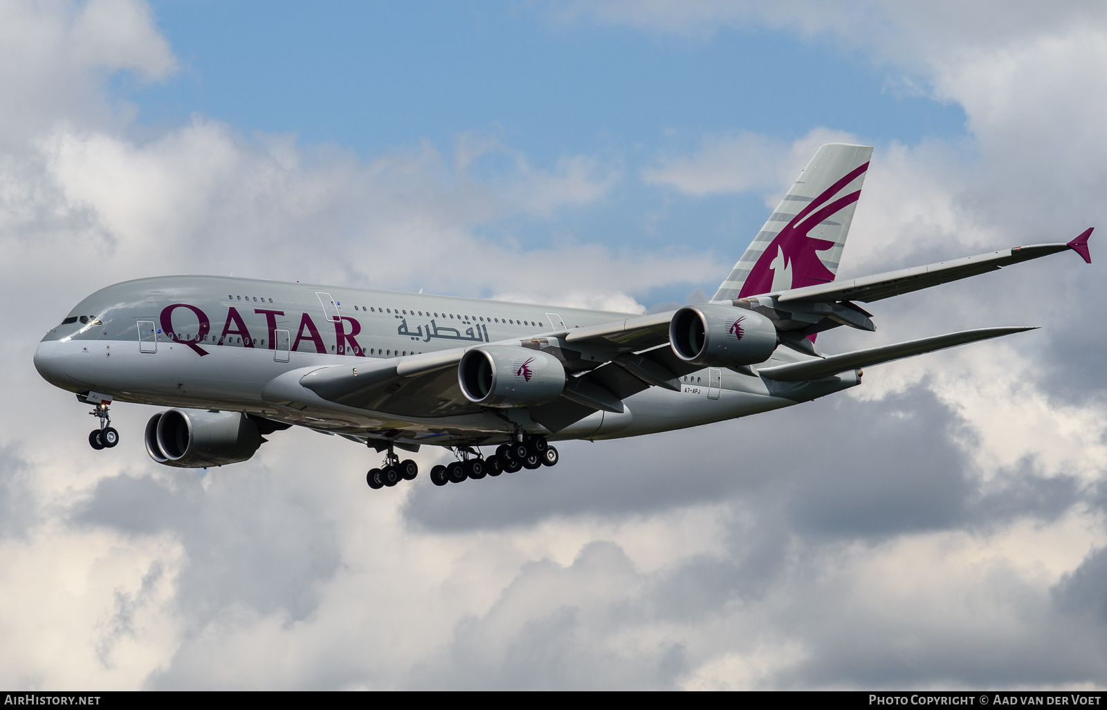 Aircraft Photo of A7-APJ | Airbus A380-861 | Qatar Airways | AirHistory.net #231258