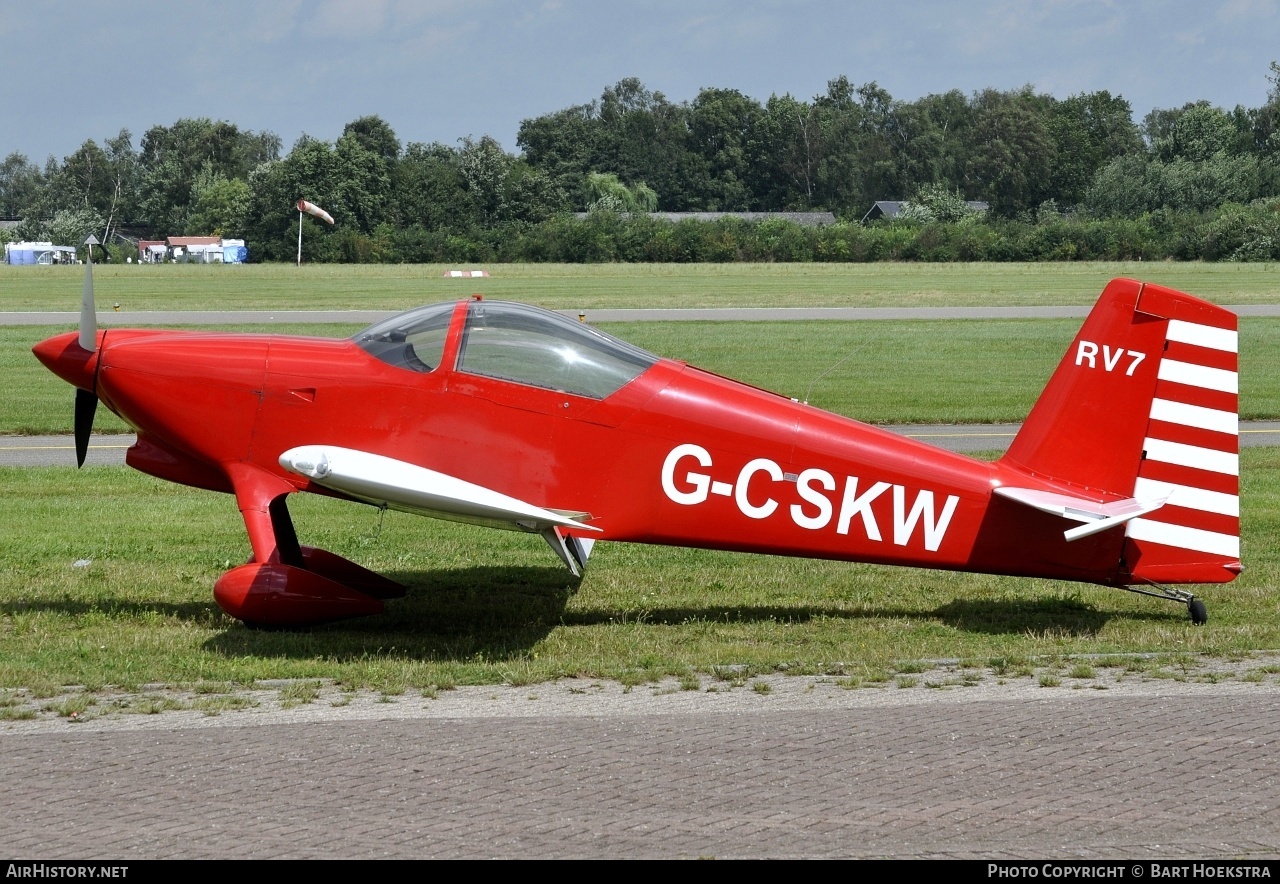 Aircraft Photo of G-CSKW | Van's RV-7 | AirHistory.net #231270