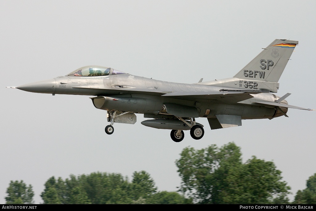 Aircraft Photo of 91-0352 / AF91-352 | Lockheed F-16CJ Fighting Falcon | USA - Air Force | AirHistory.net #231288