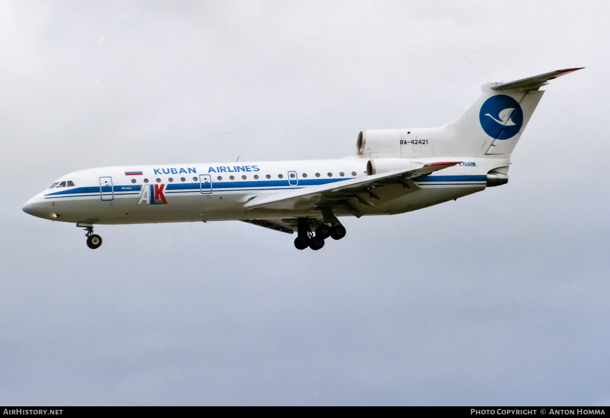 Aircraft Photo of RA-42421 | Yakovlev Yak-42D | Kuban Airlines - ALK | AirHistory.net #231411