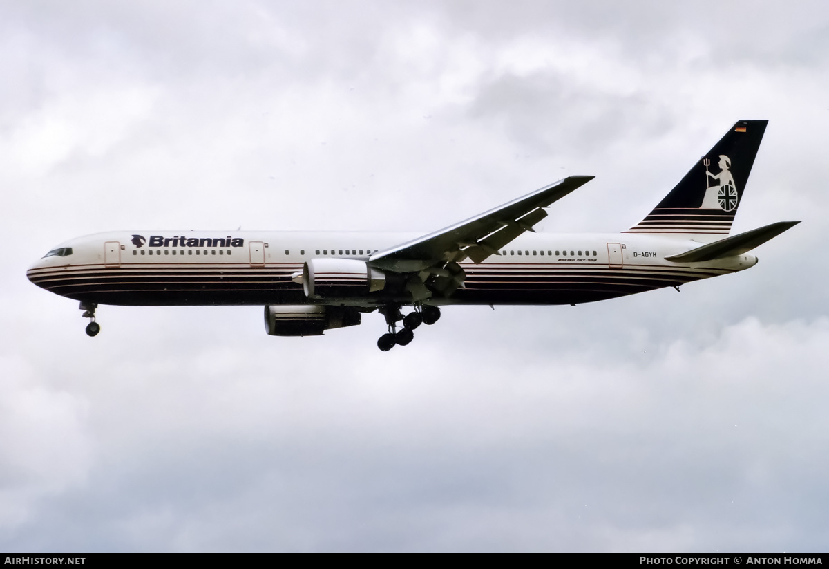 Aircraft Photo of D-AGYH | Boeing 767-304/ER | Britannia Airways | AirHistory.net #231494