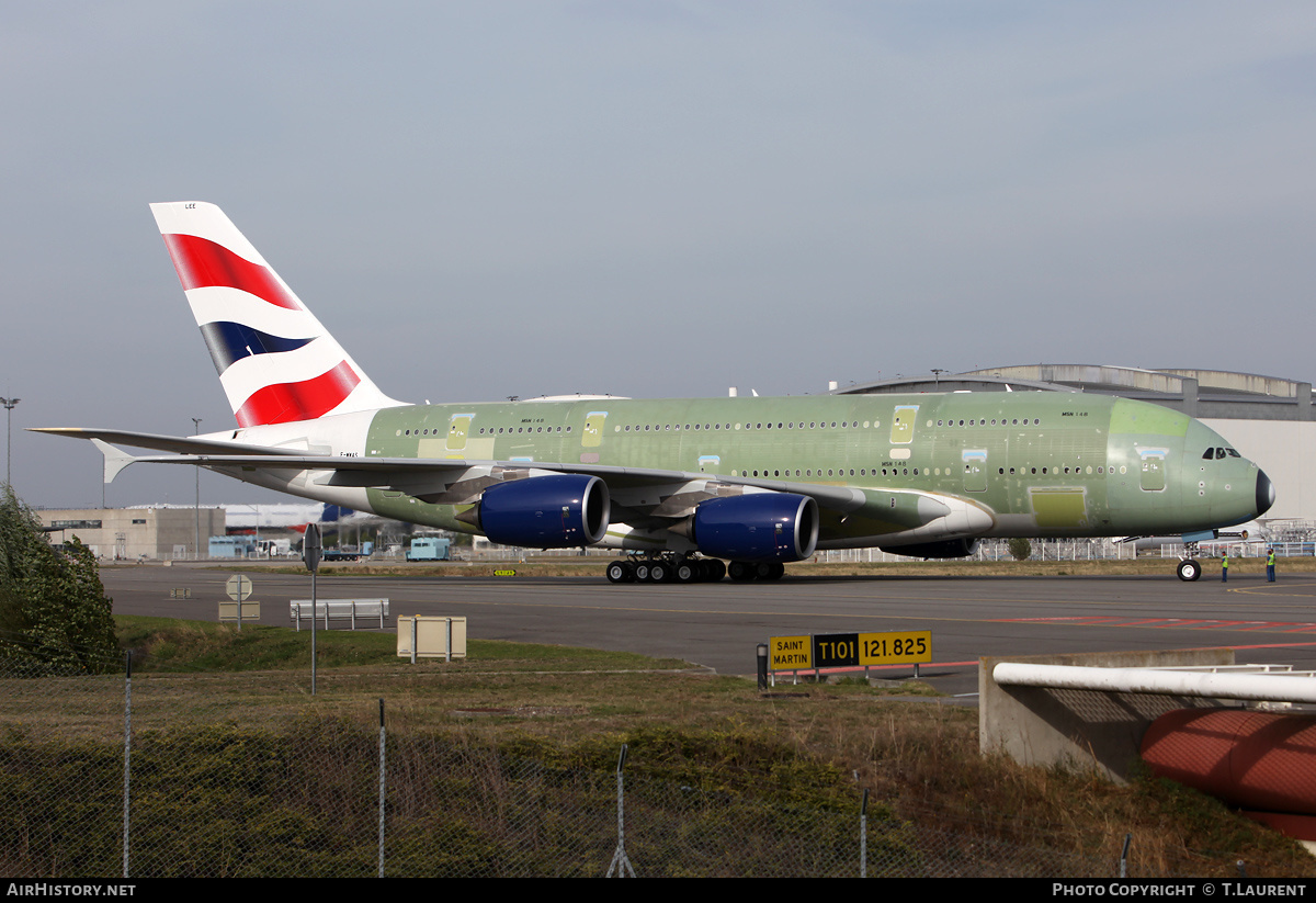 Aircraft Photo of F-WWAS | Airbus A380-841 | British Airways | AirHistory.net #231644