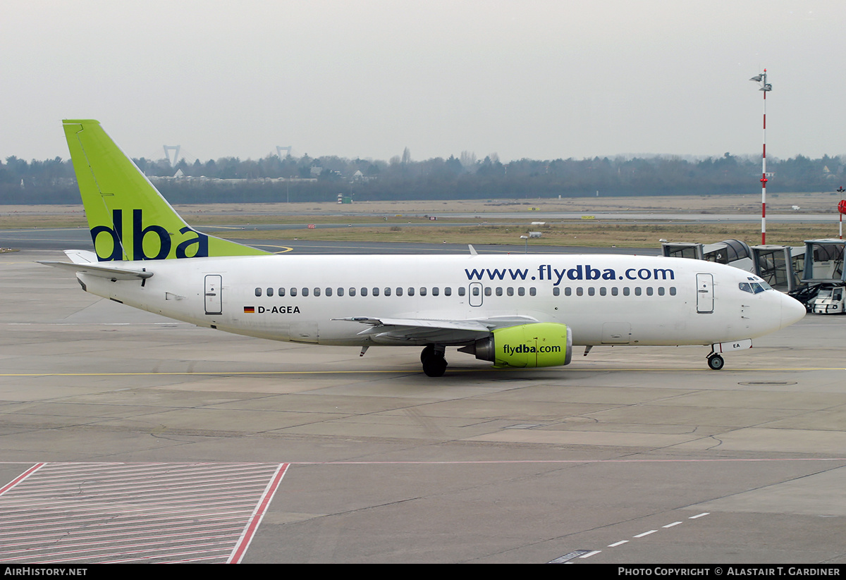 Aircraft Photo of D-AGEA | Boeing 737-322 | DBA - Deutsche BA | AirHistory.net #231665