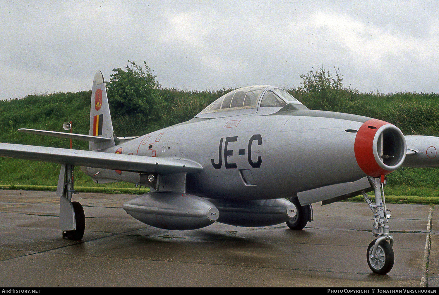 Aircraft Photo of FZ153 | Republic F-84G Thunderjet | Belgium - Air Force | AirHistory.net #231677
