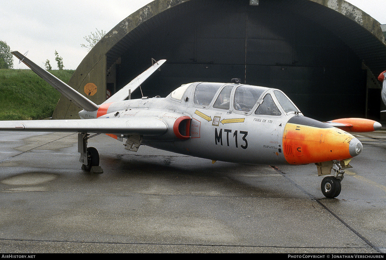 Aircraft Photo of MT13 | Fouga CM-170 Magister | Belgium - Air Force | AirHistory.net #231678
