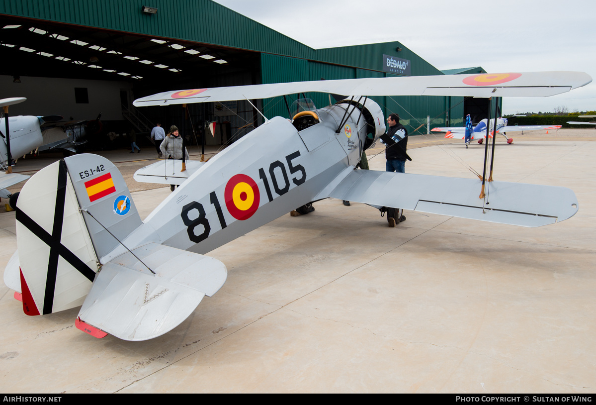 Aircraft Photo of EC-MBR / ES.1-42 | CASA 1.133L Jungmeister | Spain - Air Force | AirHistory.net #231690