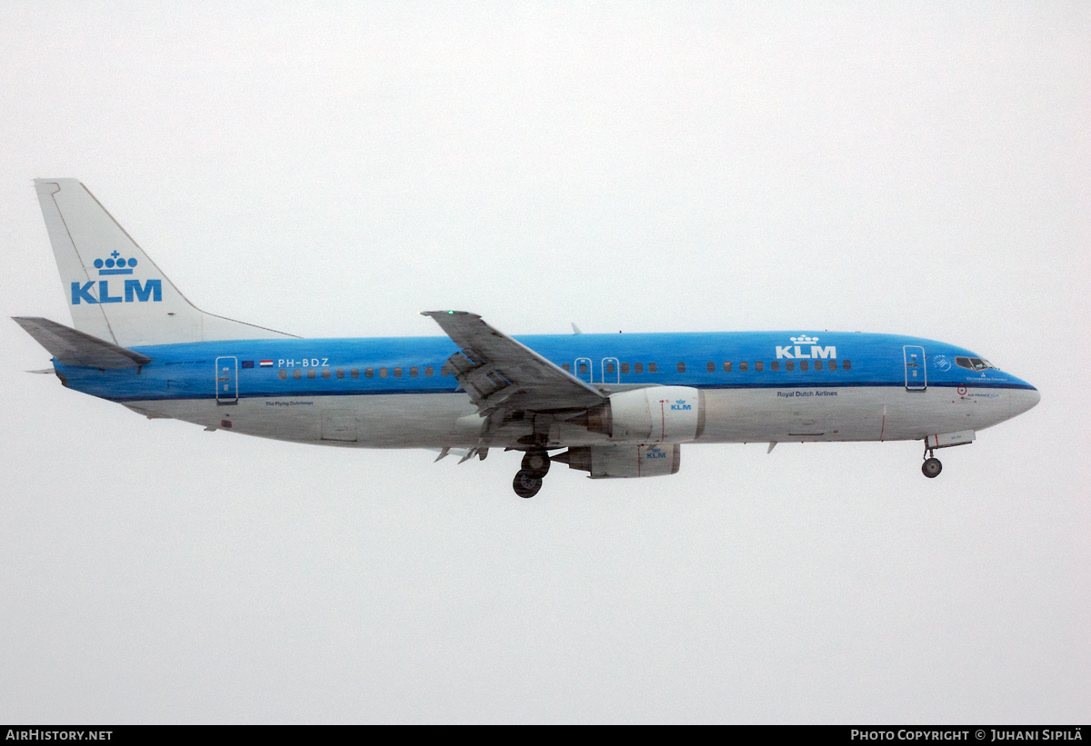 Aircraft Photo of PH-BDZ | Boeing 737-406 | KLM - Royal Dutch Airlines | AirHistory.net #231710
