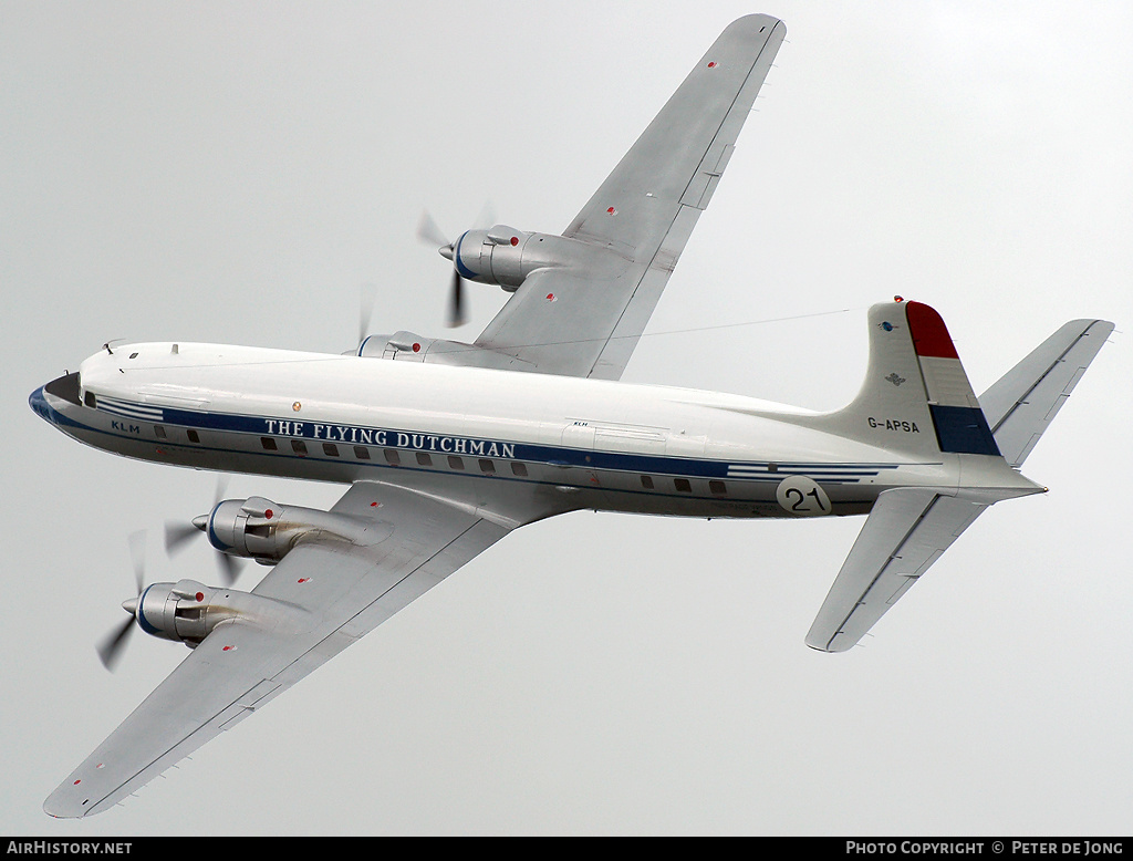 Aircraft Photo of G-APSA | Douglas DC-6A(C) | KLM - Royal Dutch Airlines | AirHistory.net #231716