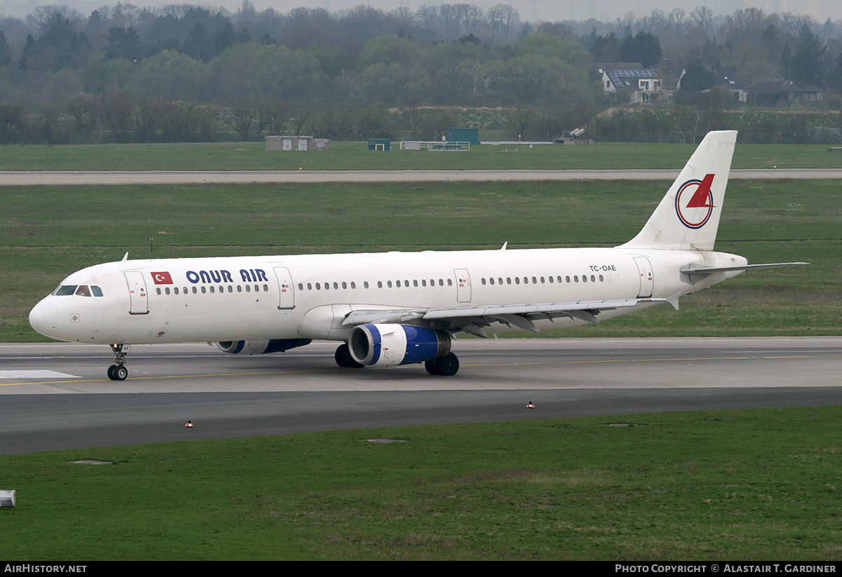 Aircraft Photo of TC-OAE | Airbus A321-231 | Onur Air | AirHistory.net #231808