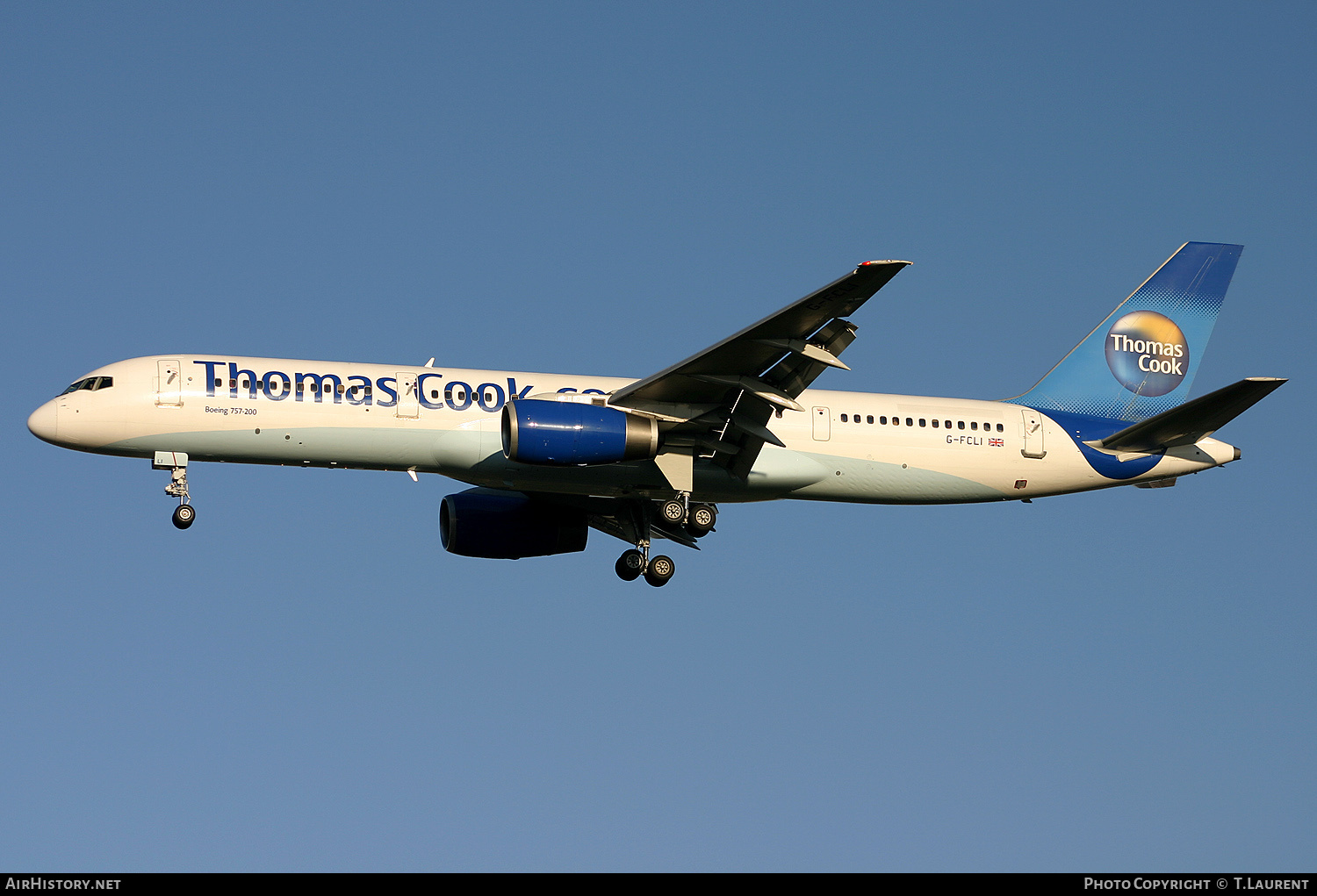 Aircraft Photo of G-FCLI | Boeing 757-28A | Thomas Cook Airlines | AirHistory.net #231862