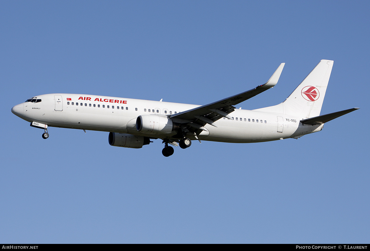 Aircraft Photo of TC-SGG | Boeing 737-83N | Air Algérie | AirHistory.net #231864