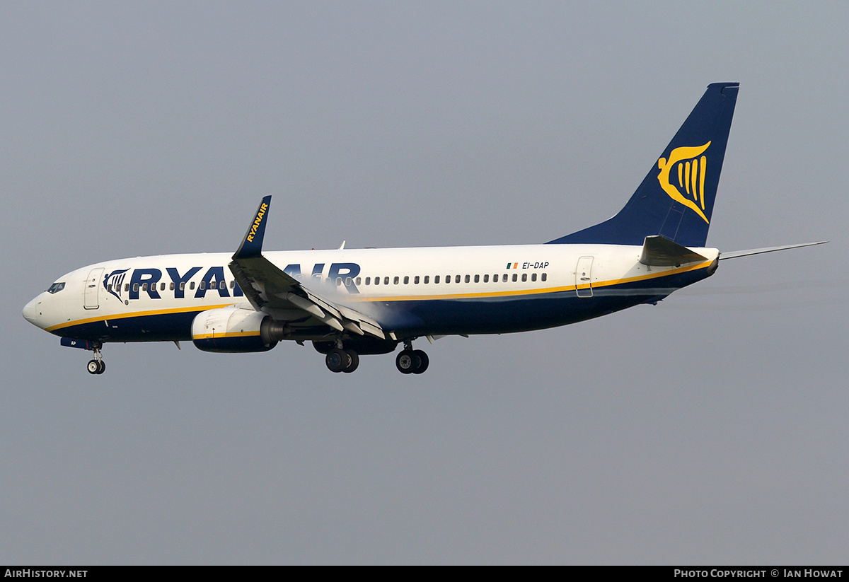Aircraft Photo of EI-DAP | Boeing 737-8AS | Ryanair | AirHistory.net #231867
