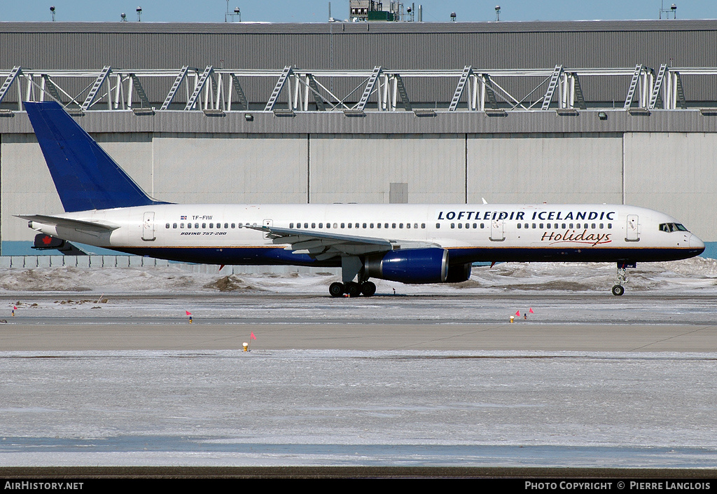 Aircraft Photo of TF-FIW | Boeing 757-27B | Loftleidir Icelandic Holidays | AirHistory.net #231891