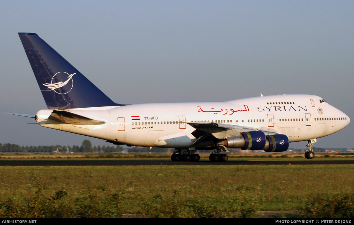 Aircraft Photo of YK-AHB | Boeing 747SP-94 | Syrian Air | AirHistory.net #231921