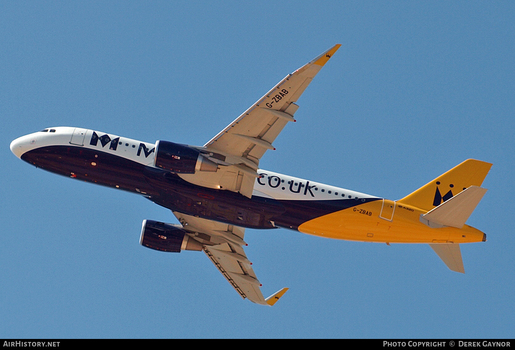 Aircraft Photo of G-ZBAB | Airbus A320-214 | Monarch Airlines | AirHistory.net #232004