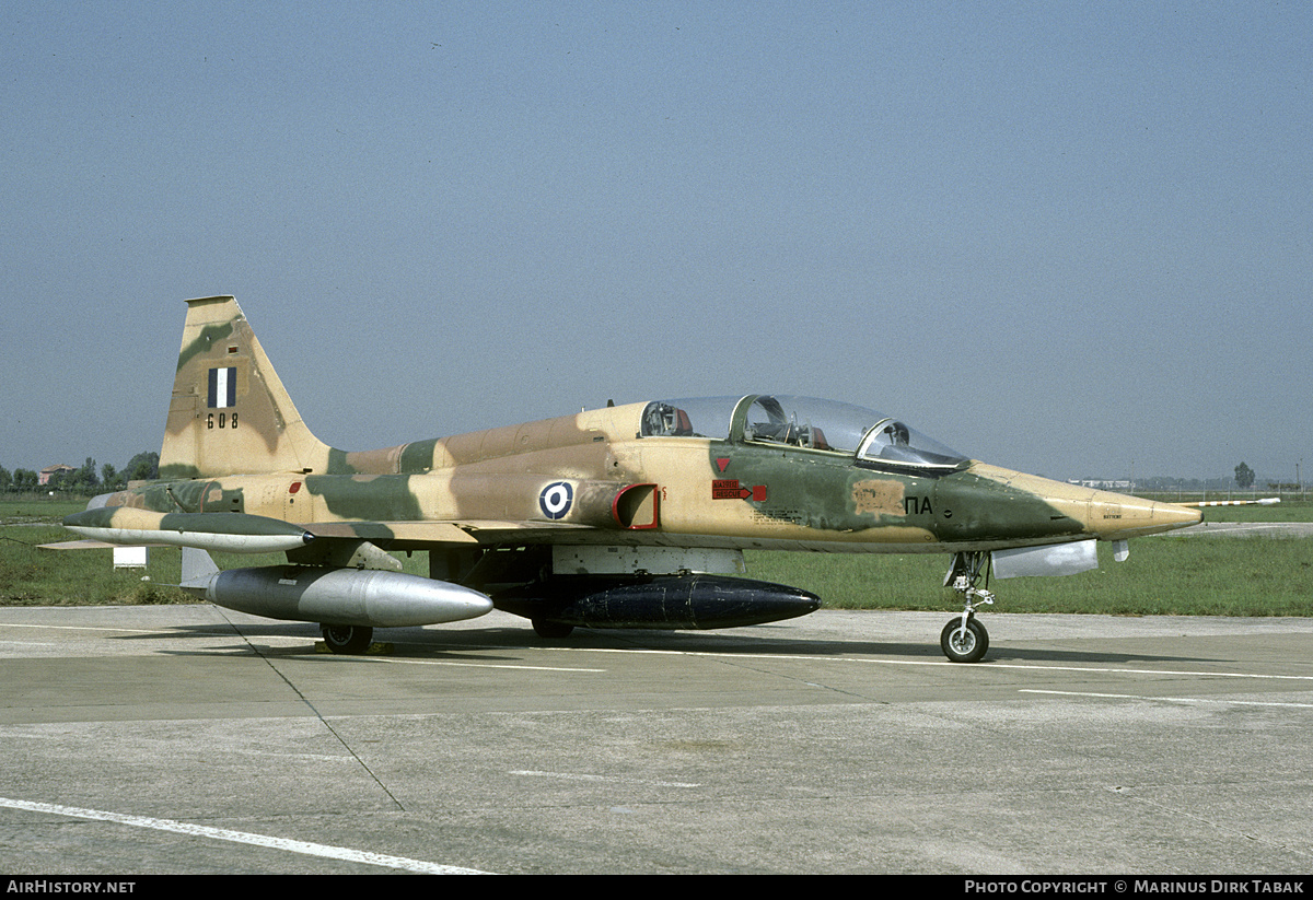 Aircraft Photo of 608 | Northrop F-5B Freedom Fighter | Greece - Air Force | AirHistory.net #232106