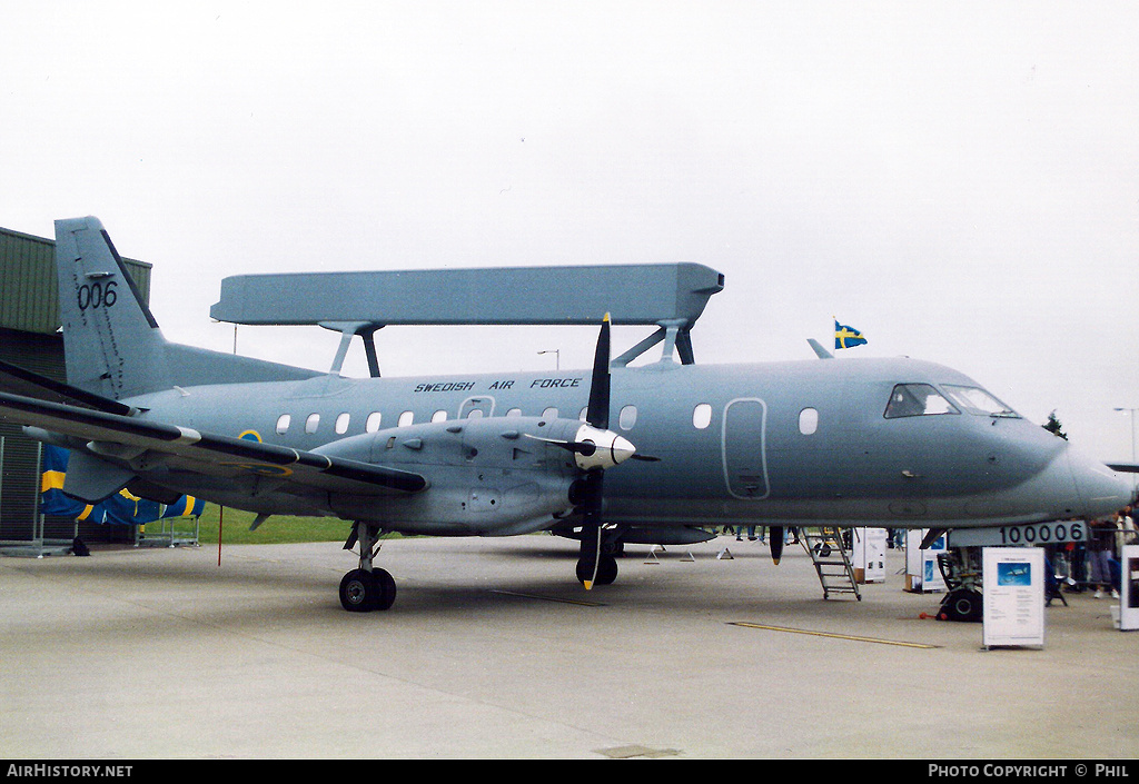 Aircraft Photo of 100006 | Saab S100B Argus (340AEW) | Sweden - Air Force | AirHistory.net #232118