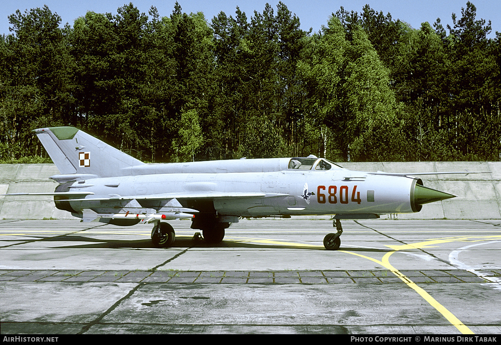 Aircraft Photo of 6804 | Mikoyan-Gurevich MiG-21MF | Poland - Air Force | AirHistory.net #232141