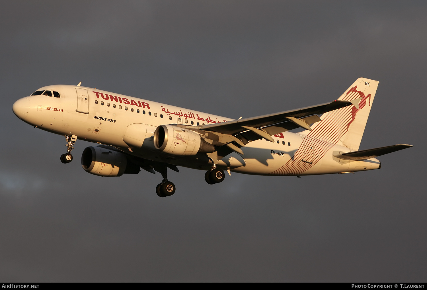 Aircraft Photo of TS-IMK | Airbus A319-114 | Tunisair | AirHistory.net #232257