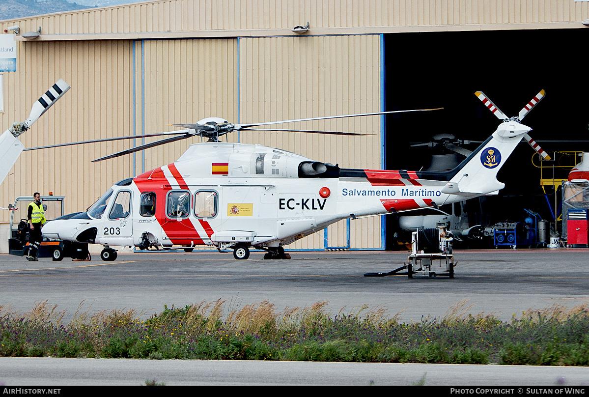 Aircraft Photo of EC-KLV | AgustaWestland AW-139 | Salvamento Marítimo | AirHistory.net #232293