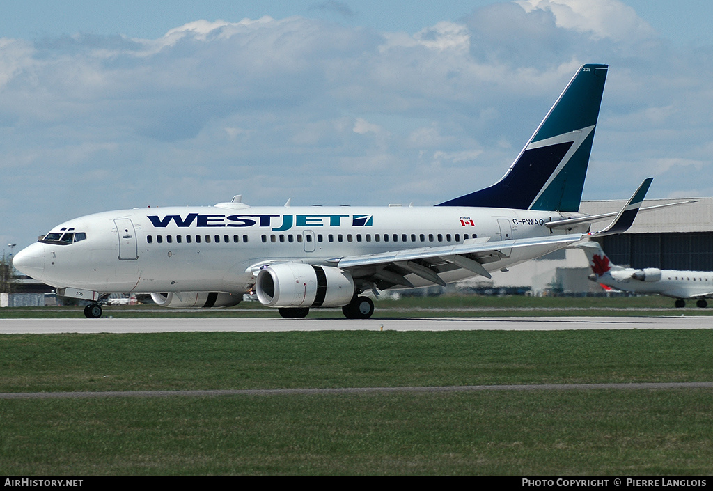 Aircraft Photo of C-FWAO | Boeing 737-7CT | WestJet | AirHistory.net #232296