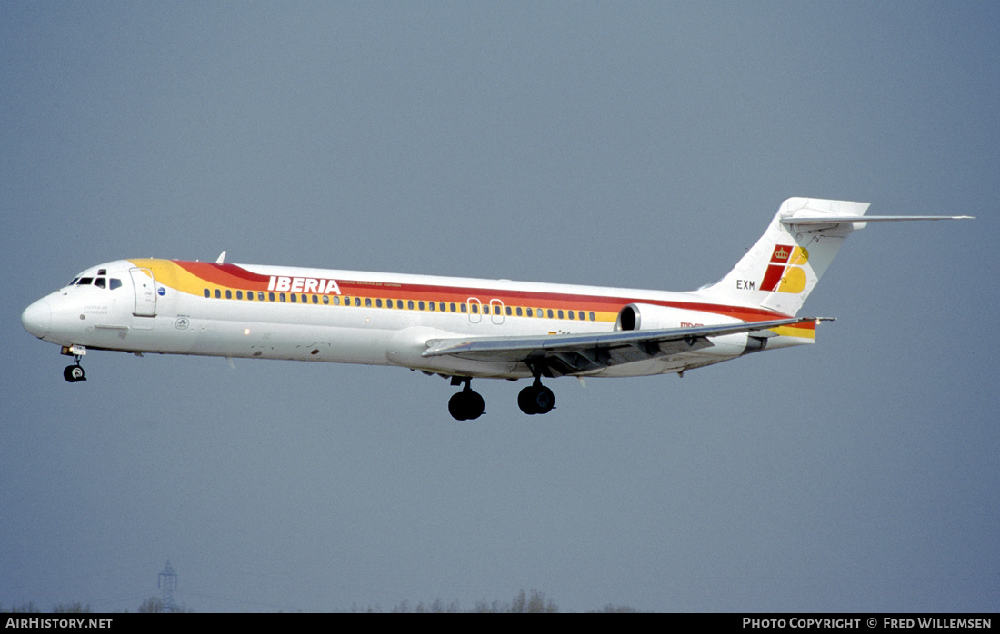 Aircraft Photo of EC-EXM | McDonnell Douglas MD-87 (DC-9-87) | Iberia | AirHistory.net #232338