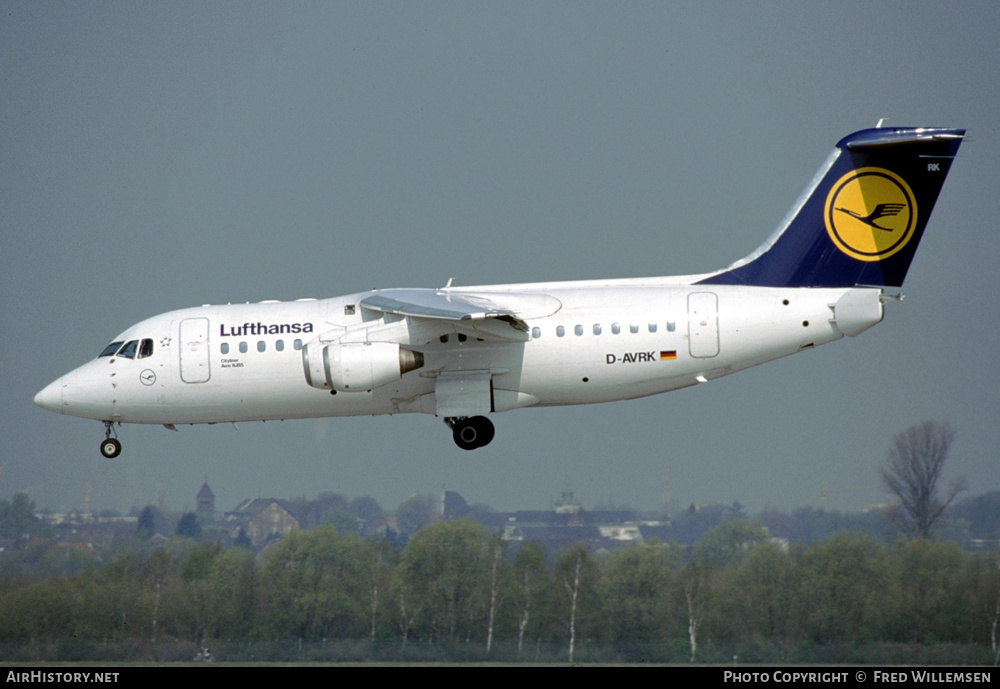 Aircraft Photo of D-AVRK | British Aerospace Avro 146-RJ85 | Lufthansa Regional | AirHistory.net #232346