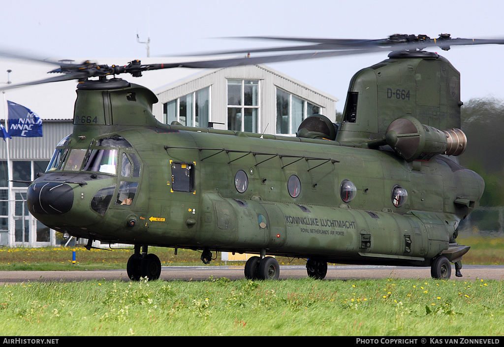 Aircraft Photo of D-664 | Boeing CH-47D Chinook (414) | Netherlands - Air Force | AirHistory.net #232400
