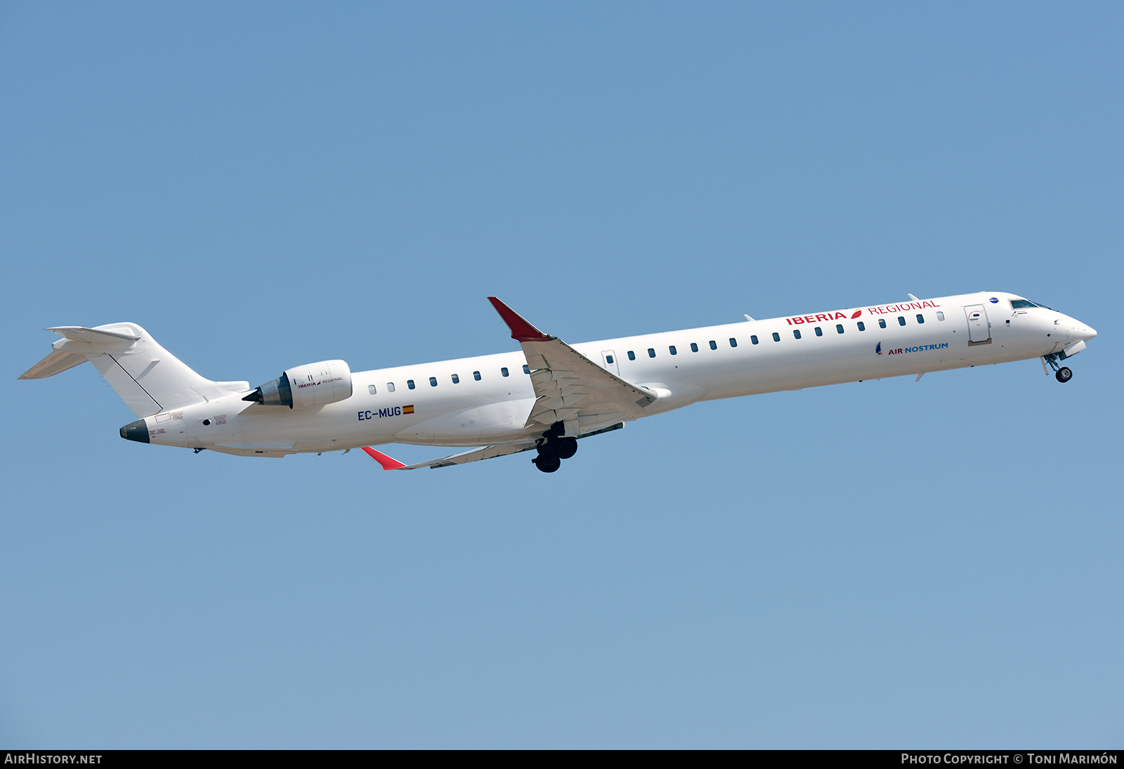 Aircraft Photo of EC-MUG | Bombardier CRJ-1000 (CL-600-2E25) | Iberia Regional | AirHistory.net #232423
