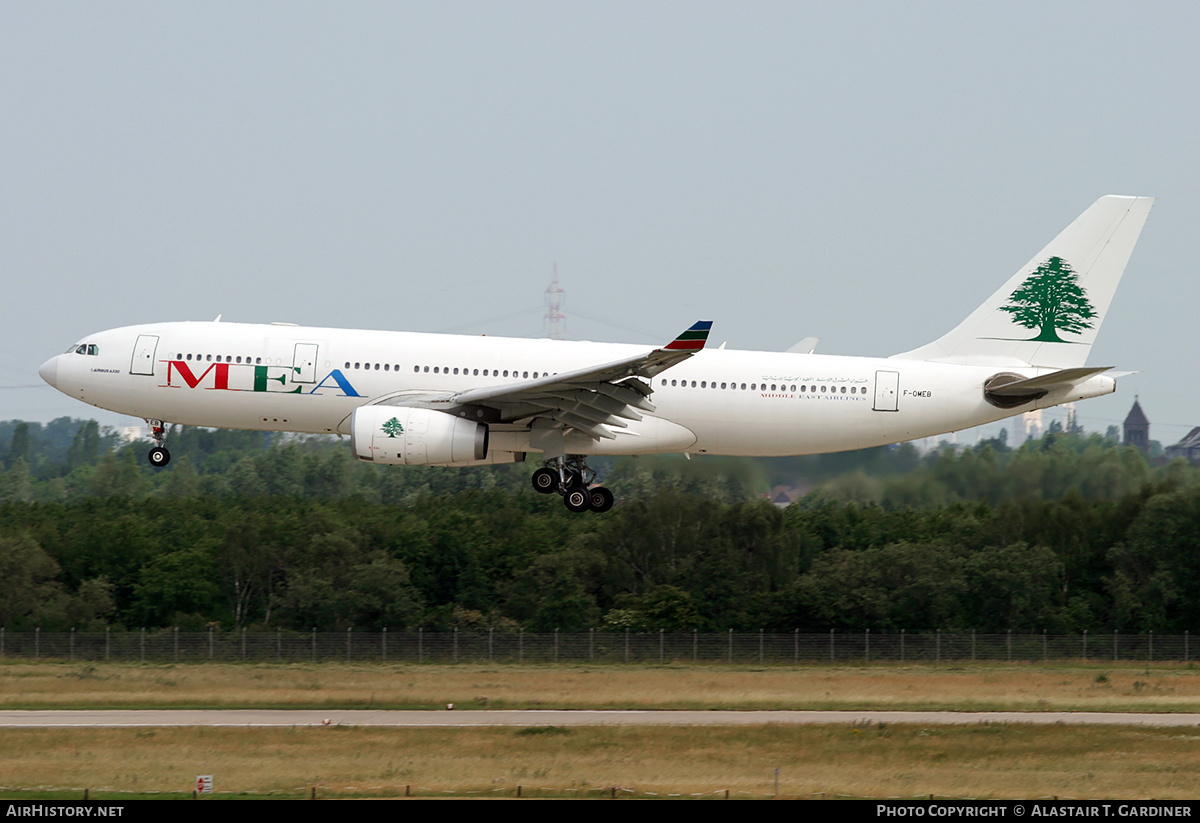 Aircraft Photo of F-OMEB | Airbus A330-243 | MEA - Middle East Airlines | AirHistory.net #232426