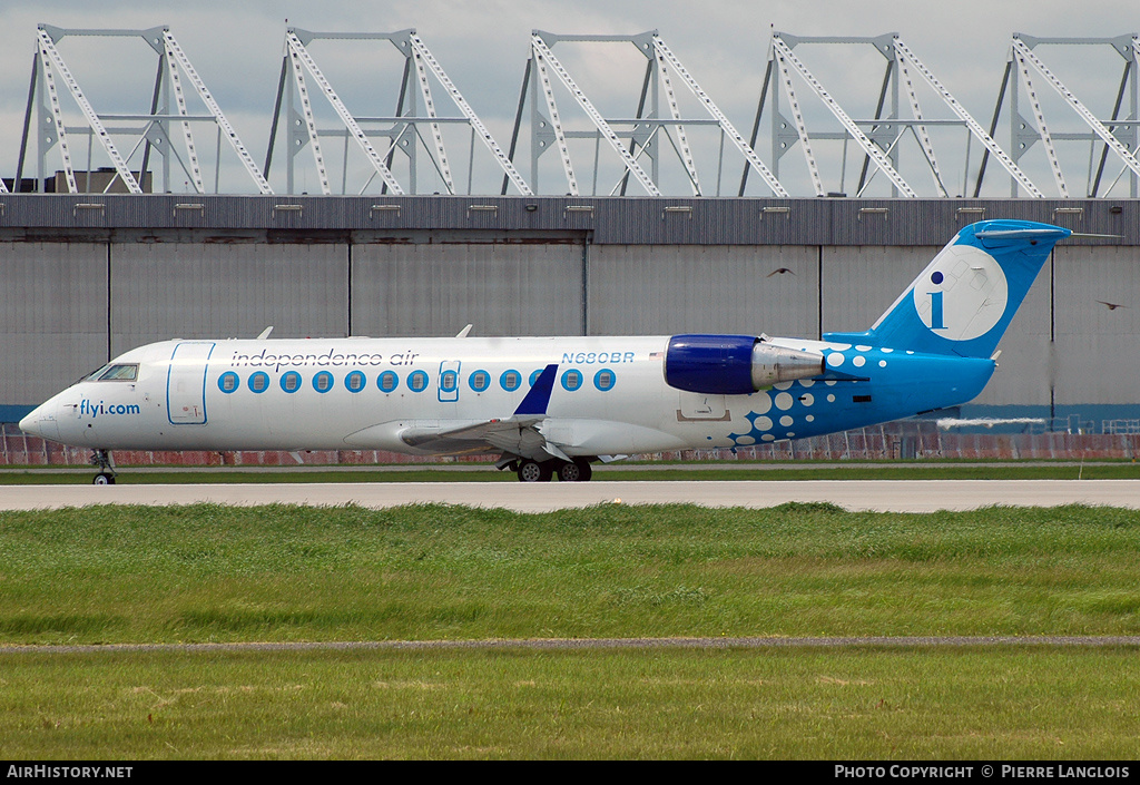 Aircraft Photo of N680BR | Bombardier CRJ-200ER (CL-600-2B19) | Independence Air | AirHistory.net #232478