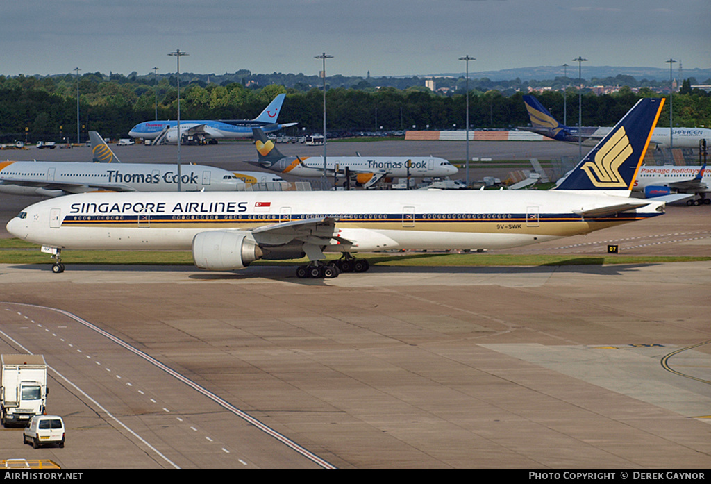 Aircraft Photo of 9V-SWK | Boeing 777-312/ER | Singapore Airlines | AirHistory.net #232508