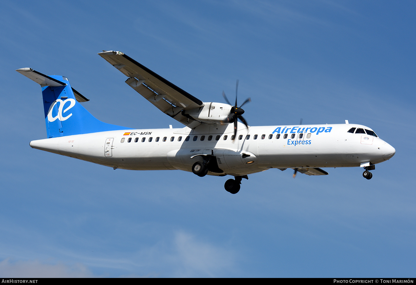 Aircraft Photo of EC-MSN | ATR ATR-72-500 (ATR-72-212A) | Air Europa Express | AirHistory.net #232535