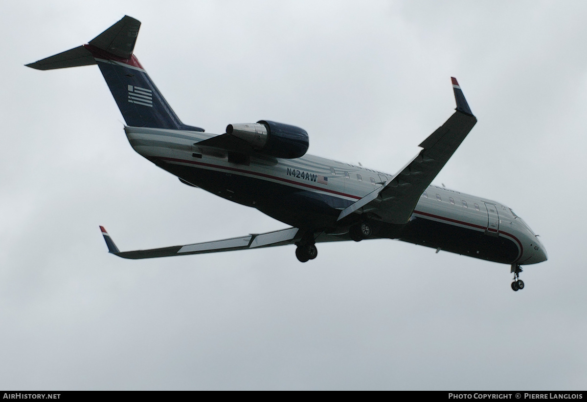 Aircraft Photo of N424AW | Bombardier CRJ-200ER (CL-600-2B19) | US Airways Express | AirHistory.net #232550