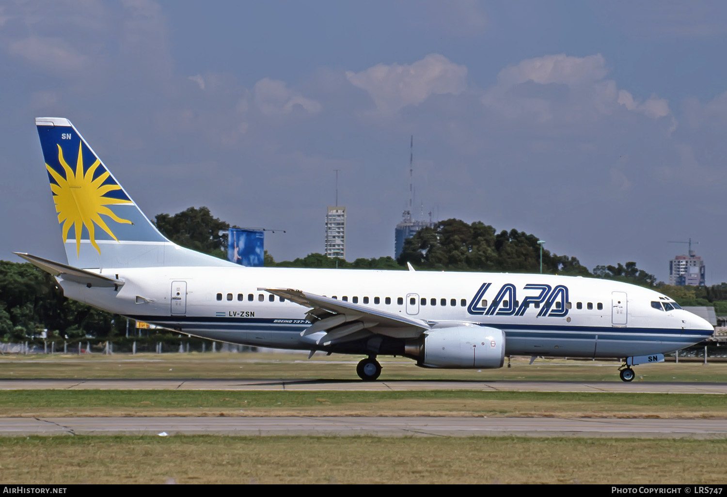 Aircraft Photo of LV-ZSN | Boeing 737-76N | LAPA - Líneas Aéreas Privadas Argentinas | AirHistory.net #232588