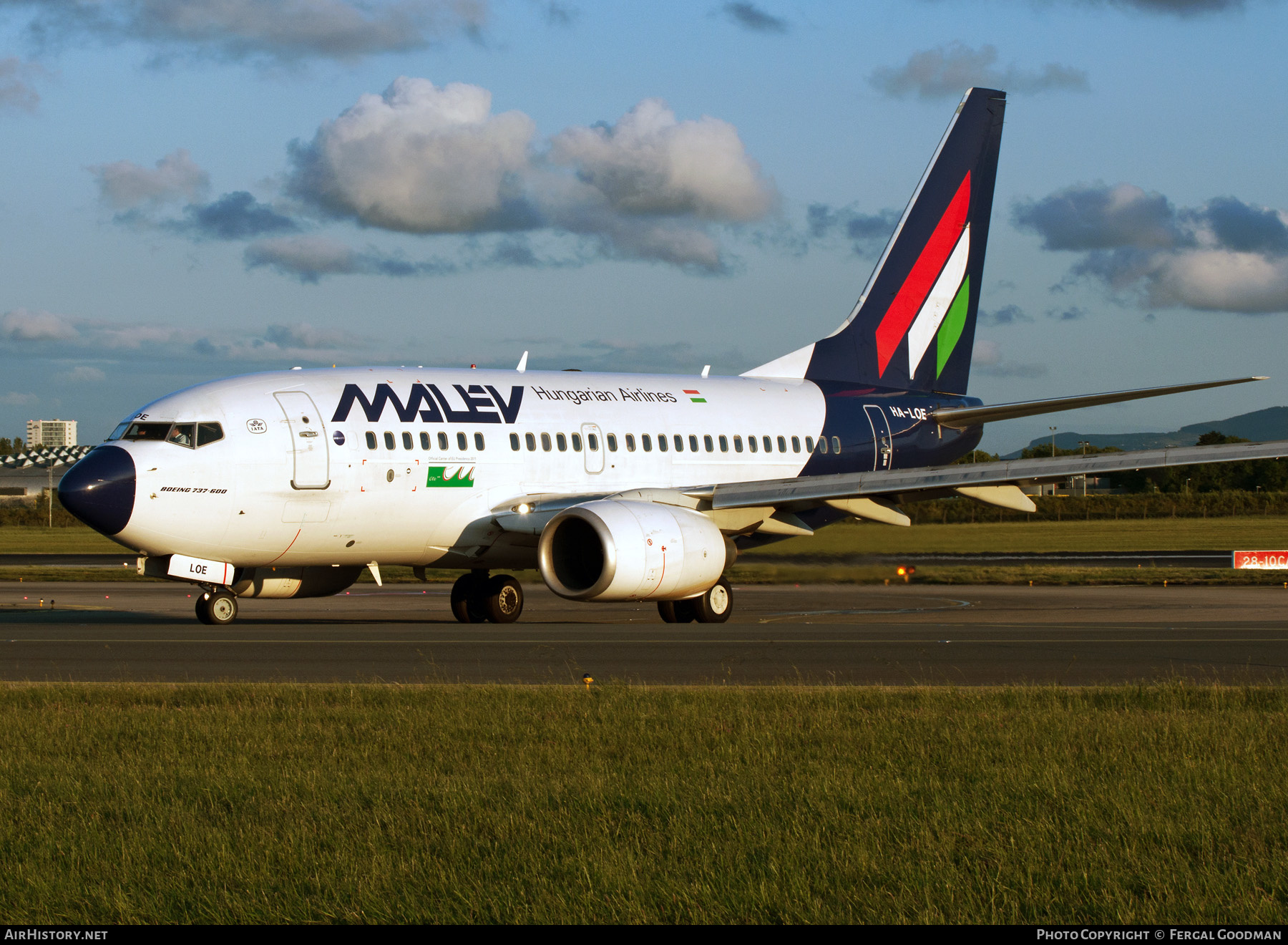 Aircraft Photo of HA-LOE | Boeing 737-6Q8 | Malév - Hungarian Airlines | AirHistory.net #232598