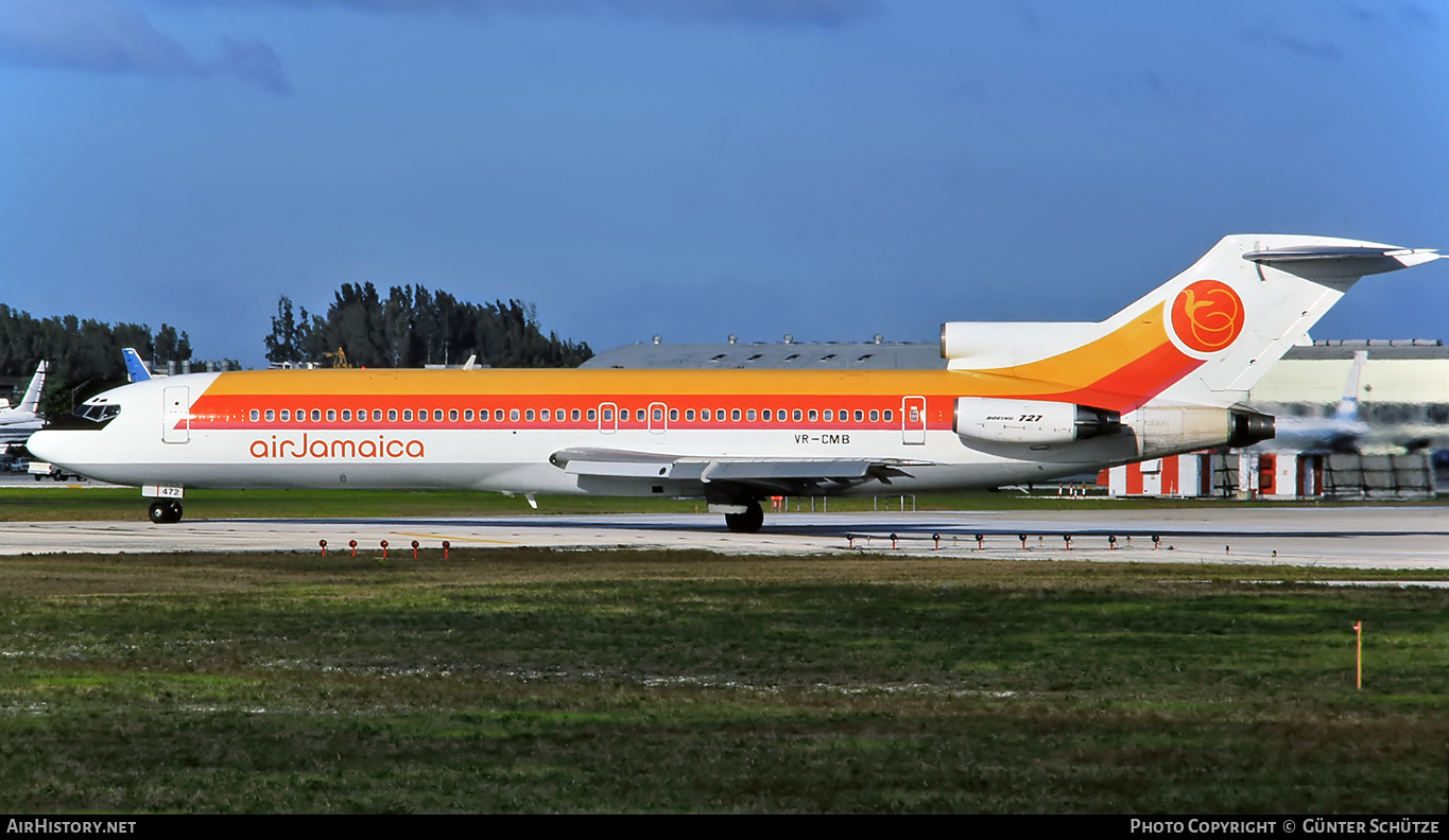 Aircraft Photo of VR-CMB | Boeing 727-2J0/Adv | Air Jamaica | AirHistory.net #232628