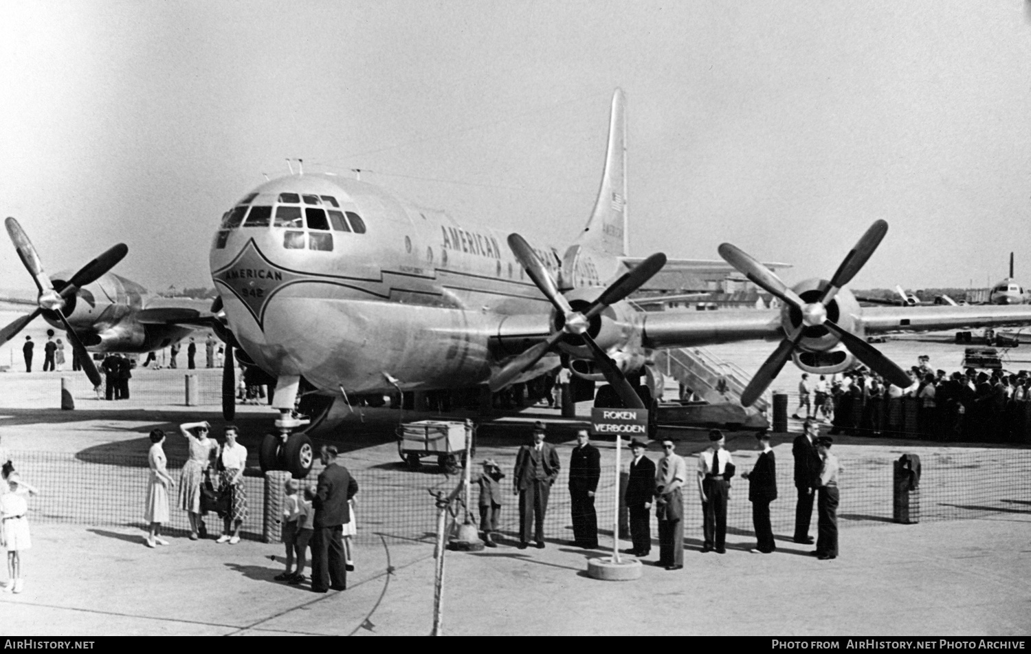 Aircraft Photo of N90942 | Boeing 377-10-29 Stratocruiser | American Overseas Airlines | AirHistory.net #232644