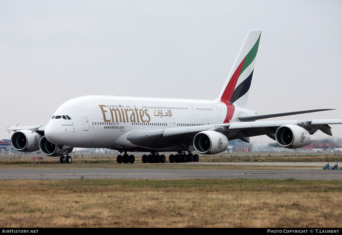 Aircraft Photo of F-WWAZ | Airbus A380-861 | Emirates | AirHistory.net #232663