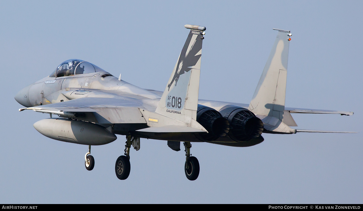 Aircraft Photo of 80-0018 / AF80-018 | McDonnell Douglas F-15C Eagle | USA - Air Force | AirHistory.net #232668