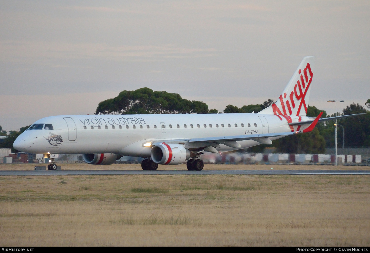 Aircraft Photo of VH-ZPM | Embraer 190AR (ERJ-190-100IGW) | Virgin Australia Airlines | AirHistory.net #232692