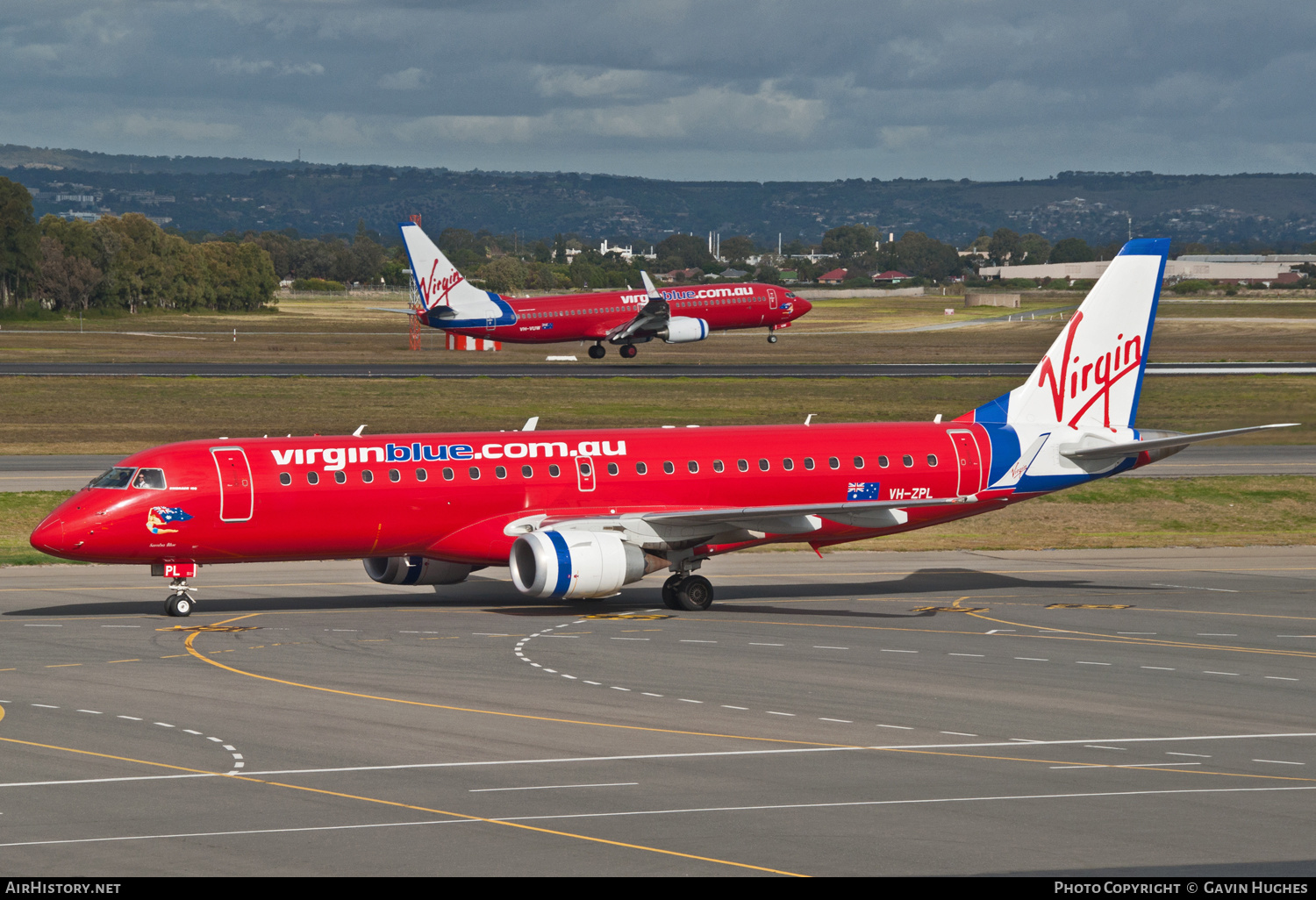 Aircraft Photo of VH-ZPL | Embraer 190AR (ERJ-190-100IGW) | Virgin Blue Airlines | AirHistory.net #232693
