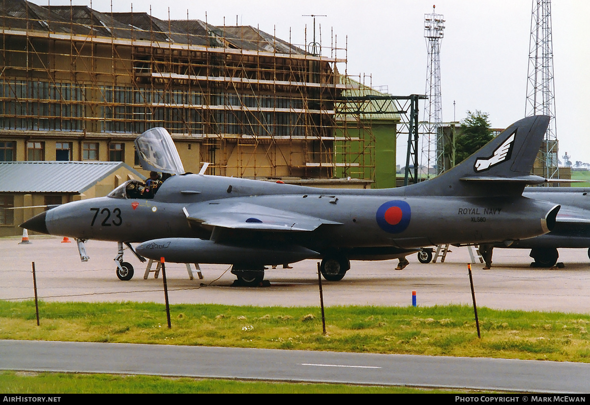Aircraft Photo of XL580 | Hawker Hunter T8M | UK - Navy | AirHistory.net #232696
