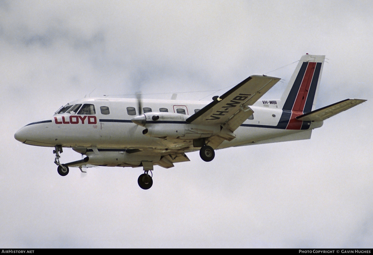 Aircraft Photo of VH-WBI | Embraer EMB-110P2 Bandeirante | Lloyd Aviation | AirHistory.net #232701
