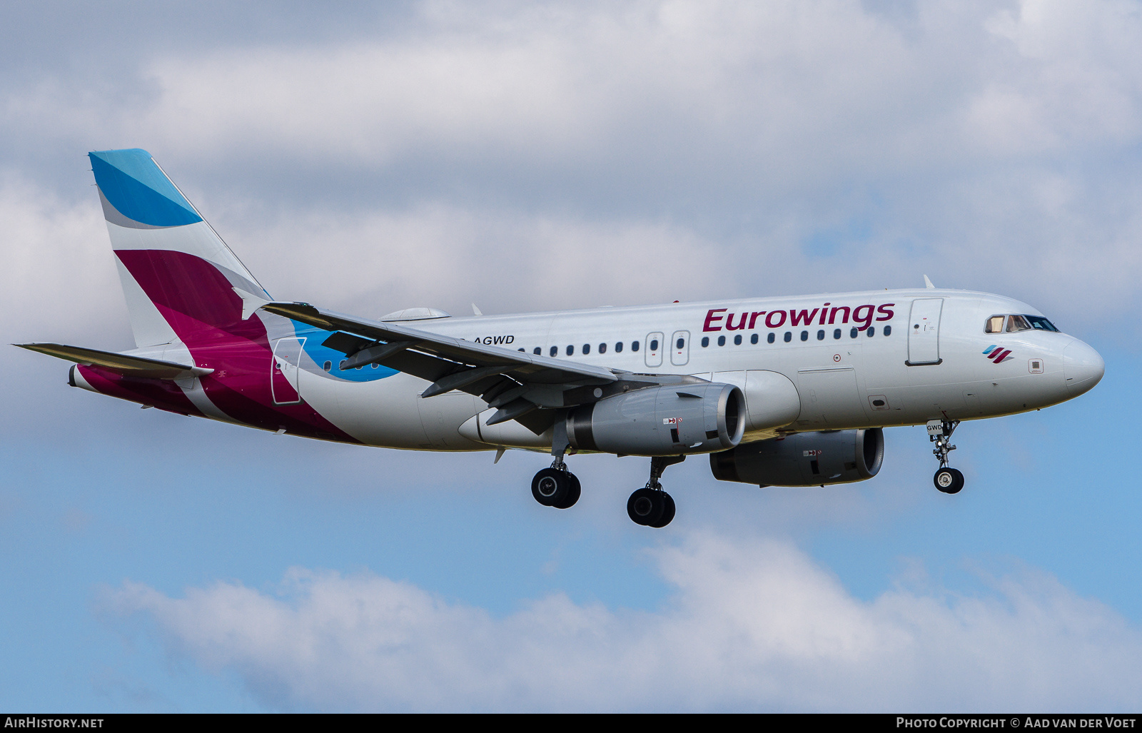 Aircraft Photo of D-AGWD | Airbus A319-132 | Eurowings | AirHistory.net #232771