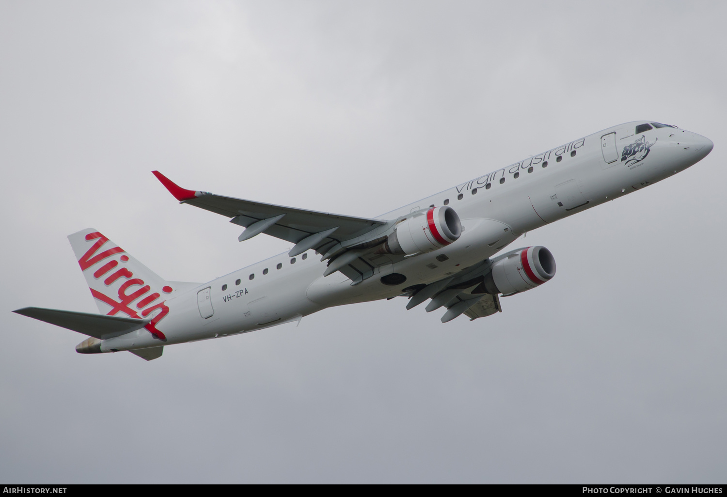 Aircraft Photo of VH-ZPA | Embraer 190AR (ERJ-190-100IGW) | Virgin Australia Airlines | AirHistory.net #232773